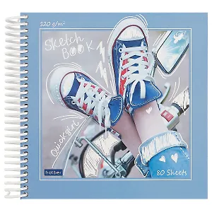 Скетчбук «Кеды», 80 листов, 17 x 18.5 см