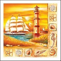 Салфетки Maki бум. сервиров. Маяк (SLОG015501) (33х33) (20шт) (3сл)