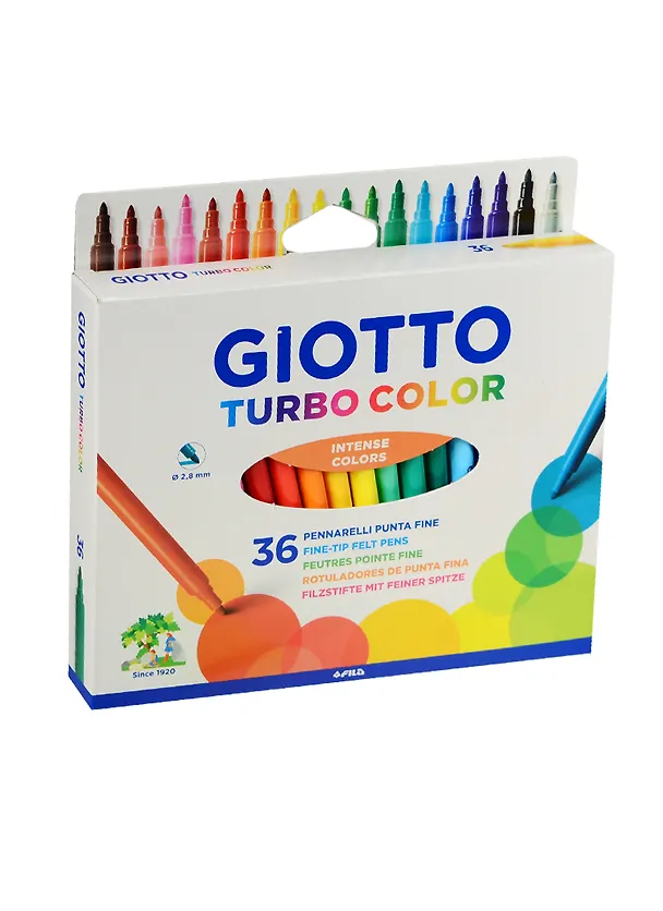 Фломастеры «Giotto turbo color» Giotto, 36 цветов 239226 — 1