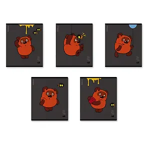 Тетрадь в клетку Erich Krause, "Винни-Пух", 48 листов