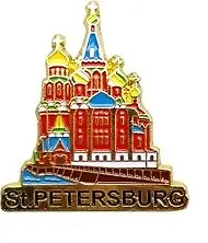 Магнит металлическая эмаль Спас-на-Крови