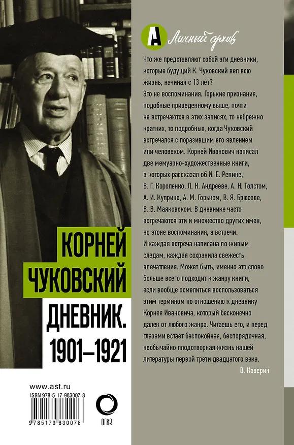Книга Дневник. 1901-1921 (Корней Чуковский) — 2