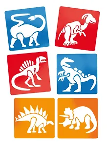 Набор для творчества Santa Lusia Набор трафаретов Динозавры 6 видов