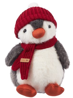 Мягкая игрушка Пингвин в красной шапке и шарфе (25см) (12-81223-202604_04) 3162930