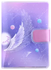 Записная книжка А7 80л лин. "Angel" в ПВХ-обложке, тонир.внутр.блок, ассорти