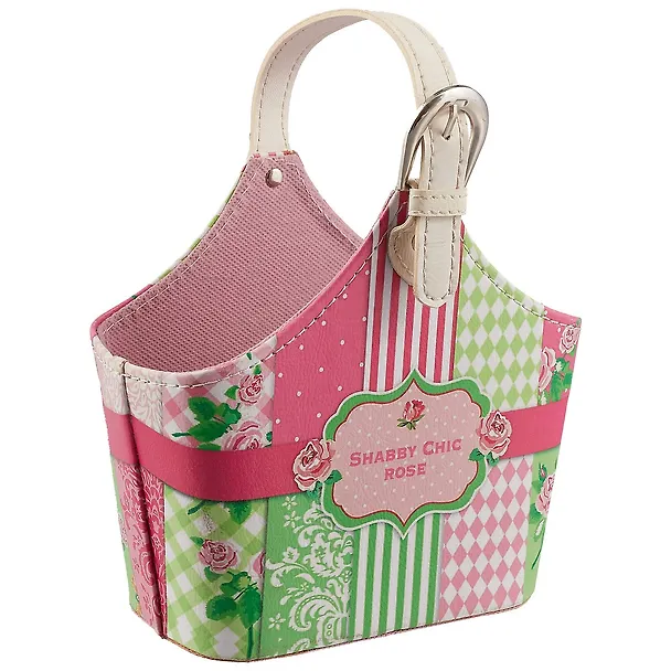 Корзинка для мелочей с ручкой Shabby chic rose 16*20,5см 12-06654-DH2829-1 2578945 — 1