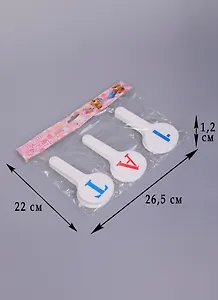 Веер - касса 03шт гласные, согласные, цифры 1-20, европодвес, Fancy