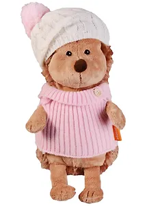 Мягкая игрушка Ежинка Колючка в шапке с розовым помпоном (26 см) (OS605/26А)