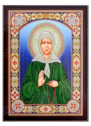 Алмазная мозаика "Икона Матроны Московской", 30х40 2904321