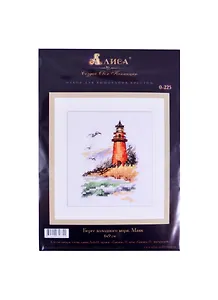Набор для вышивания крестом Берег холодного моря Маяк (0-225) (6х9 см) (упаковка) (Алиса)