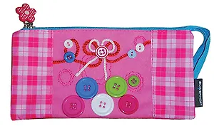 Пенал-косметичка "Шотландка" декорат.пуговицы, молния, Silwerhof