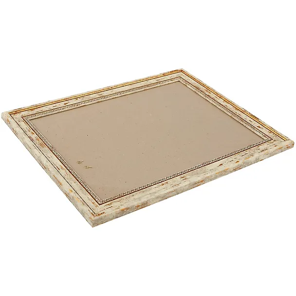 Рама со стеклом, белая с золотом, 30 х 40 см 225164 — 2