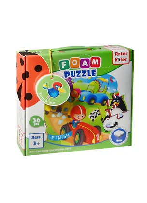 Foam Puzzle Сюжетные мягкие пазлы Гонки (RK1202-03) (36 эл.) (толщина 6мм) (3+) (коробка) 2478525