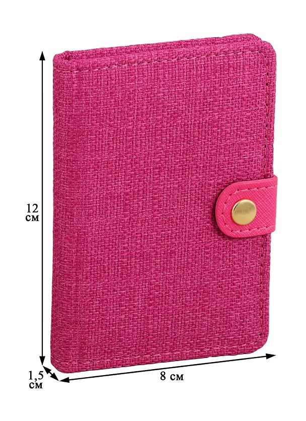 Алфавитная книга на кнопке Lezar А7+, 64 листа, розовая 253618 — 3