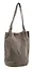 Сумка-шоппер с кнопкой серая (вельвет) (33х31) Bookvalno — 3027382 — 2