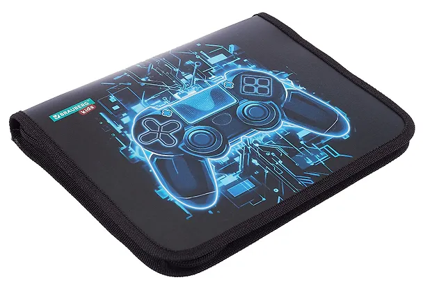 Папка для тетрадей A5 "Digital gamepad" молния с трех сторон, пластик 3106007 — 2