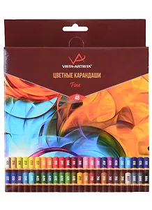 Карандаши цветные "VISTA-ARTISTA" 48цв  Fine, к/к, ВКФ