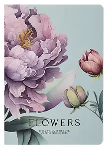 Тетрадь 40л кл. "Peony", фиолетовый, карт.обл., микротекстурирование, ламинация, скрепка