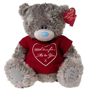Мишка MTY 51 см в футболке Love from me to you (G01W2884) 2344341