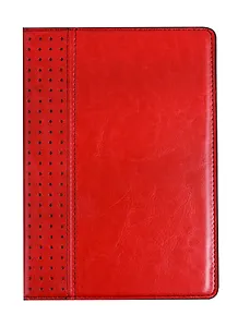 Ежедневник недат. А5 192л "Сариф" красный/"Виннер" коричневый, кожзам, тв.переплет, обл.поролон, тонир.блок, тонир.срез, ляссе, Escalada