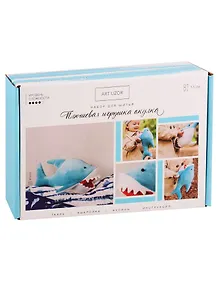 Мягкая игрушка Акулка, набор для шитья  15,6 × 22,4 × 5,2 см   4519508