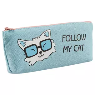 Пенал на молнии «Follow my cat», 20 х 8 см — 2591312 — 1