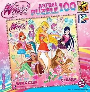 Пазл 100А 6468 Винкс (City Girl) Стелла (коробка) 2235911