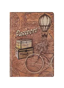 Обложка для паспорта Карта мира ретро