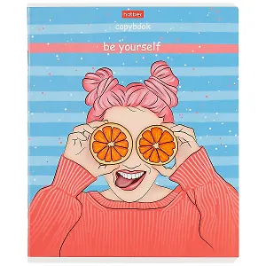 Тетрадь в клетку Hatber, "Очаровательные глазки", 48 листов, в ассортименте