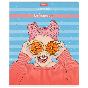 Тетрадь в клетку Hatber, "Очаровательные глазки", 48 листов, в ассортименте 260247