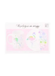 Переводки на посуду (холодная деколь) Фламинго (4706601) (21х29,7см) (упаковка) (Арт Узор)