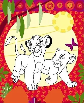 Книга Disney. Король Лев. Аппликация для малышей () — 2