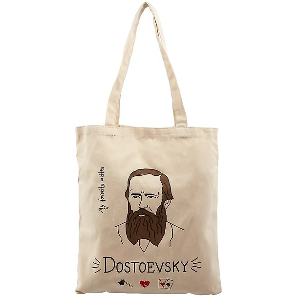Сумка-шоппер "My favorite writer Достоевский", текстиль, 40*32/35см СК2019-7 2747353 — 1
