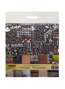 Набор бумаги д/скрапбукинга Craft Premier Мелодии Рождества (CPS013) (16,5х16,5см) (12л.) (упаковка)