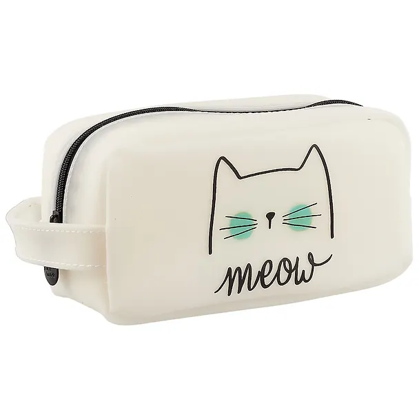 Сумочка на молнии Коты (20х10) (силикон) (ПВХ бокс) 2619441 — 1