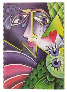 Книга для записей А6+ 80л 120*170мм "ZELLER" тонир.бумага,внутр.карман,магн.застежка,ляссе, ассорти, MODO ARTE