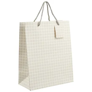 Подарочный пакет «Мелкая клетка», А4