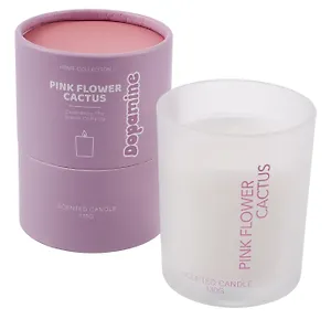 Свеча в тубусе Пастель лавандовая (8х8,5)