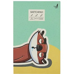 Скетчбук А5 40л "So tired" белый офсет, 100г/м2, склейка