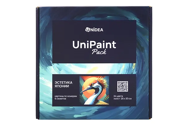 Картина-раскраска по номерам «Эстетика Японии», 20 х 20 см, 24 цвета, UniPaint Pack, 6 сюжетов 3150672 — 1
