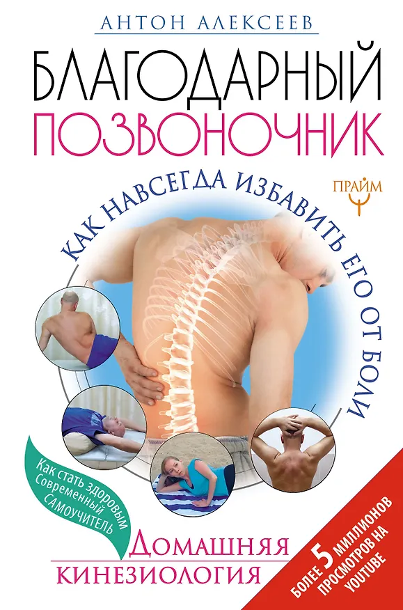 Книга Благодарный позвоночник. Как навсегда избавить его от боли. Домашняя кинезиология (Антон Алексеев) — 1
