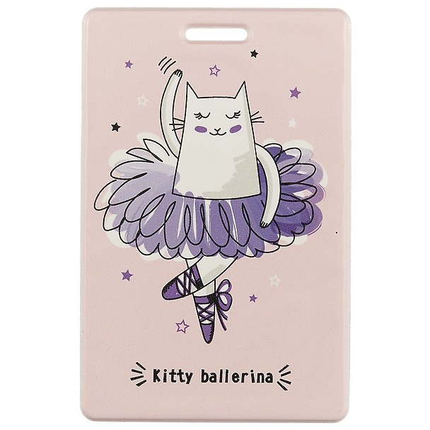 Картхолдер «Kitty ballerina», персиковый 2615349 — 1