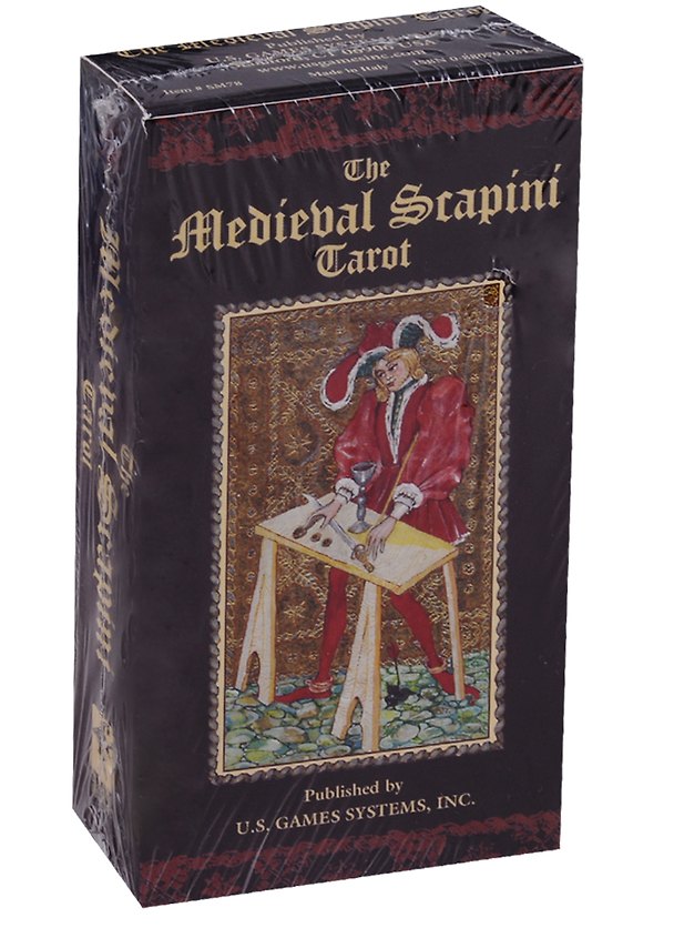 Книга Таро Аввалон, Medieval Scapini Tarot Средневековое Таро Скарпини (карты+инструкция на англ. яз.) (коробка) (ПИ) (L. Scapini) — 1