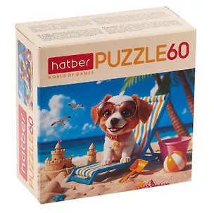 Пазл "Песик на релаксе" для детей 60 элементов А5ф 230Х165мм 3098887