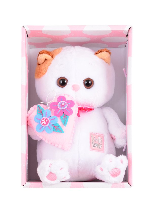 Игрушка мягкая Budi Basa, Ли-Ли BABY с сердечком (20 см) (LB-070) 2834881 — 1