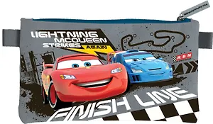 Пенал-косметичка "Сars" 11,5*22см, серый, Disney