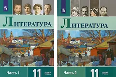 Литература. 11 класс. Учебник. В 2-х частях. Базовый уровень (Комплект из 2-х книг)