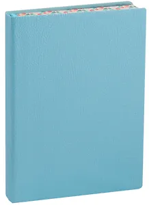 Ежедневник недатированный А6 160 листов "Наппа" бирюзовый