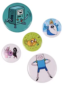 Набор значков "Adventure time. Вселенная друзей" (5 шт.)