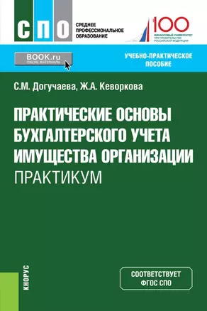 Практические основы бухгалтерского учета имущества организации Практикум (СПО) Догучаева (ФГОС) — 2659608 — 1